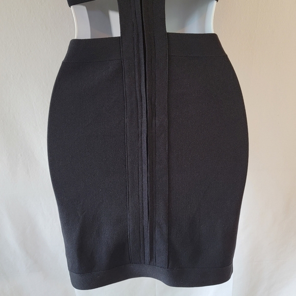 NBD x REVOLVE My Confession Bodycon Dress Sz XS Black Cut-Out Mini Coquette Girl - Picture 8 of 12